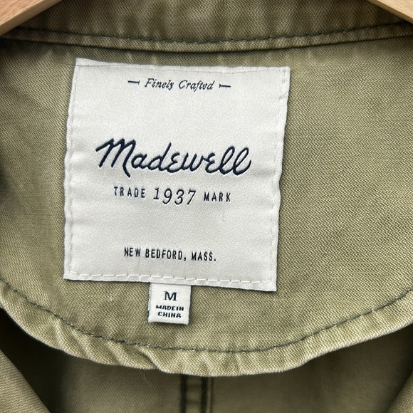 Madewell Fleet Jacket Green Size Medium Chore Coat Barn Coat Utility Jacket Sz M - Picture 7 of 9